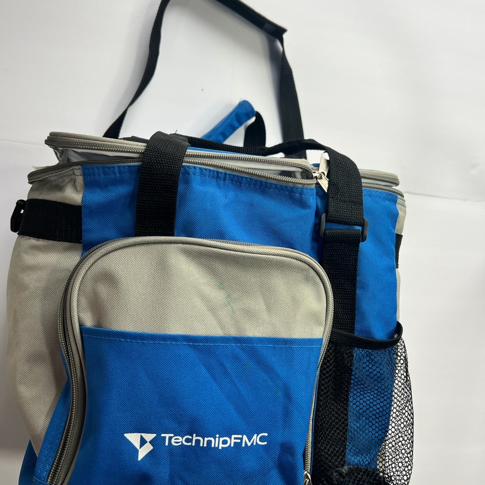 Blue and Gray TechnipFMC Cooler Bag